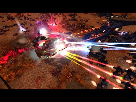 Unification Mod 2021: Crimson Fists & Steel Legion vs Forces of Chaos! WH40K: Dawn Of War: Soulstorm