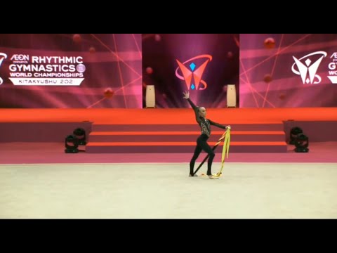 Khrystyna Pohranychna Ribbon Qual 21,750 - World Championships Kitakyushu 2021