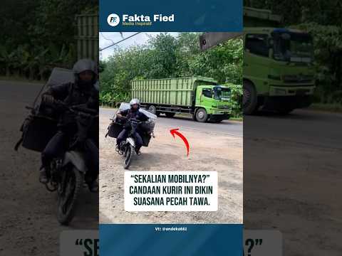 Kurir Jatuhkan Motor Saat Antar Ban Mobil, Ternyata Pelanggannya Temannya Sendiri. #shorts #fyp