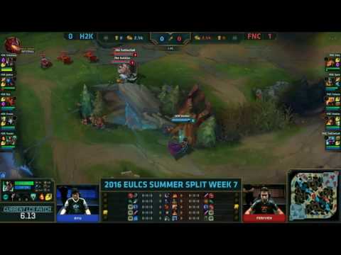 H2K vs FNC - Braum Flash EU 2016 Summer Split