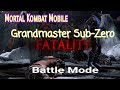 Fatality​ Grandmaster ​Sub Zero Mortal Kombat Mobile​
