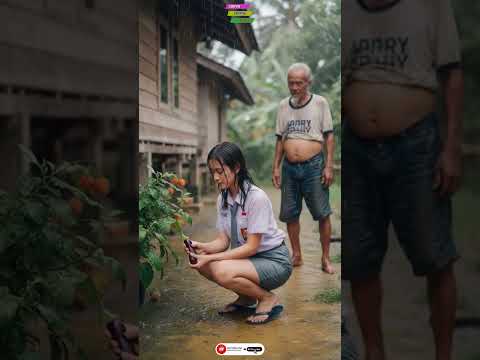 Heavy Rain in Village Life rainstorm and thunder #fyp #HeavyRain #RainyDay