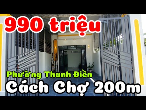 Bán căn nhà 990 triệu cách Chợ Thanh Điền 200m trường học 300m bến xe Tây Ninh 6km TPHCM 80km