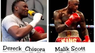 Malik Scott vs Dereck Chisora on ATG radio (Conference Call)