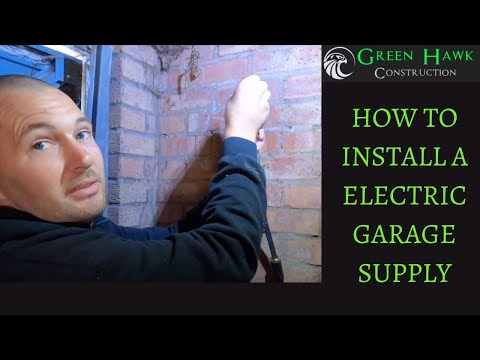 How to install a electric Garage supply and new circuits. -electrician Warwickshire