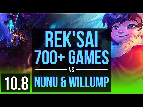 REK'SAI vs NUNU & WILLUMP (JUNGLE) | 700+ games, KDA 7/2/11 | EUW Diamond | v10.8
