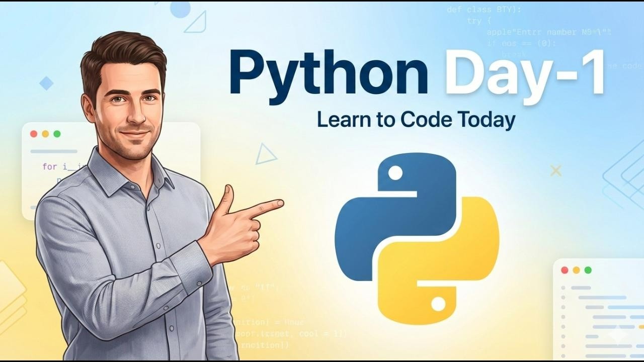 Basic Python Programming 🚀 | Build & Upload Projects to GitHub| More Coding, Less Theory Approach