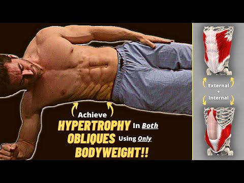 #1 BEST Bodyweight Exercise For HYPERTROPHY of the External & Internal OBLIQUES (At-Home Workout)