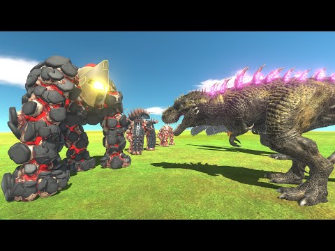 Who is the BOSS - Golem of Evolution VS T Rex of Evolution - Animal Revolt Battle Simulator