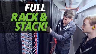 A DAY in the LIFE of the DATA CENTRE | FULL CUSTOMER "RACK & STACK" with ASH & JAMES!