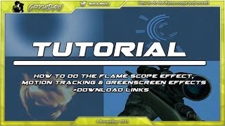 preview picture of video 'Tutorial: How to do the Flame Scope effect - Motion tracking & Greenscreen effects (+Download links)'
