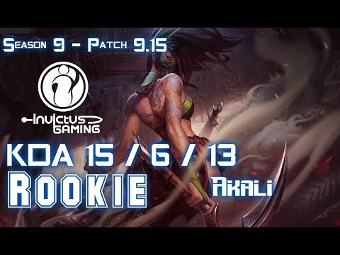 IG Rookie AKALI vs CORKI Mid - Patch 9.15 KR Ranked