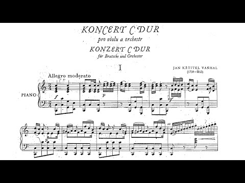 Vanhal - Viola Concerto in C Major (Score)