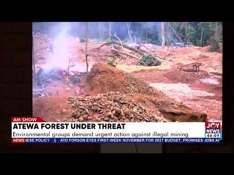 Atewa Forest Under Threat: Environmental groups demand urgent action against illegal mining |AM News