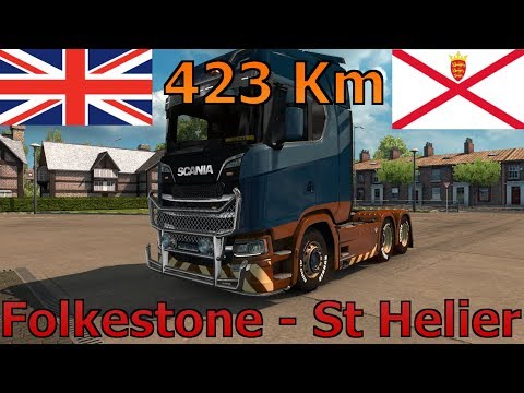 🚚ETS2 #08 | Folkestone(GB) - St. Helier(JE) | ProMods 2.25