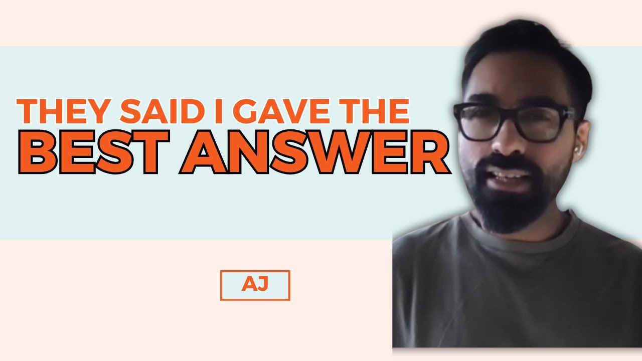 How AJ Nailed the Best Response In His Interview