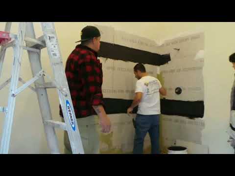 Merkrete Hydro Guard 1 Waterproofing Membrane in use