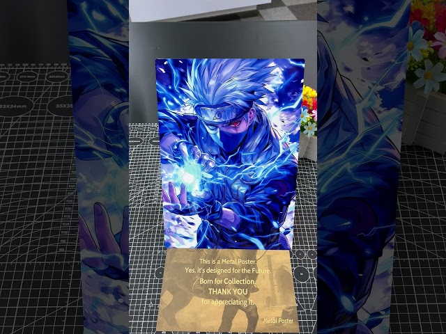 Vídeo relacionado con ZPPLD Naruto Kakashi Scroll - Póster de tela de anime, tamaño grande, 70 x 30 cm, decoración de pared