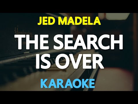 THE SEARCH IS OVER - Jed Madela (Survivor) 🎙️ [ KARAOKE ] 🎶
