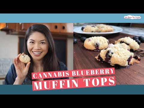 Cannabis Blueberry Muffin Top Cookies