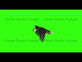 Bald Eagle Flies On A Green Screen Left View