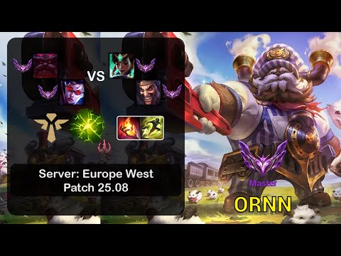 Ornn Support + Vayne vs Karma + Draven - EUW Master - Patch 25.08