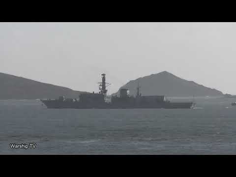 HMS PORTLAND F79 IN PLYMOUTH SOUND - 29th October 2021