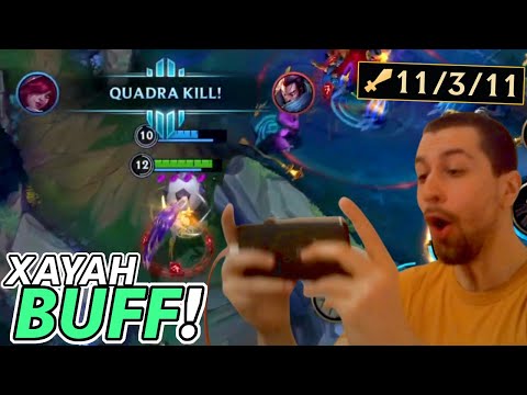 BUFFED Xayah gets a PENTAKILL on Wild Rift Patch 2.2B?!