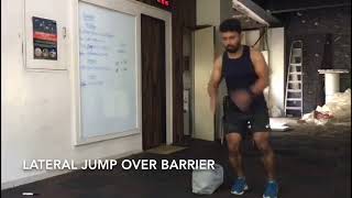 Lateral Jump Over Barrier