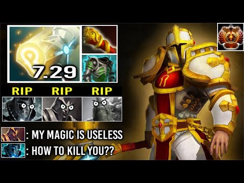 Crazy Buff -2s Hammer of Purity 7.29 Shard Omniknight vs PA Full Slot Imba Carry All Team WTF Dota 2