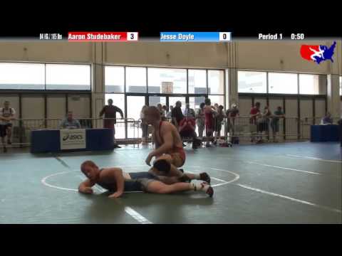 Aaron Studebaker vs. Jesse Doyle at 2013 Junior Nationals - FILA - FS