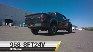 Violator Cat-Back Exhaust System 2010-2014 Ford F-150 SVT Raptor [Black Tip] - video thumbnail 4