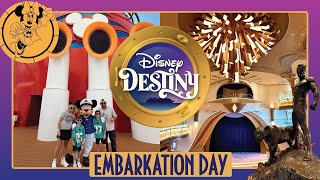 Our FIRST Time on the Disney Destiny! | Embarkation Day Cruise Vlog 🚢✨