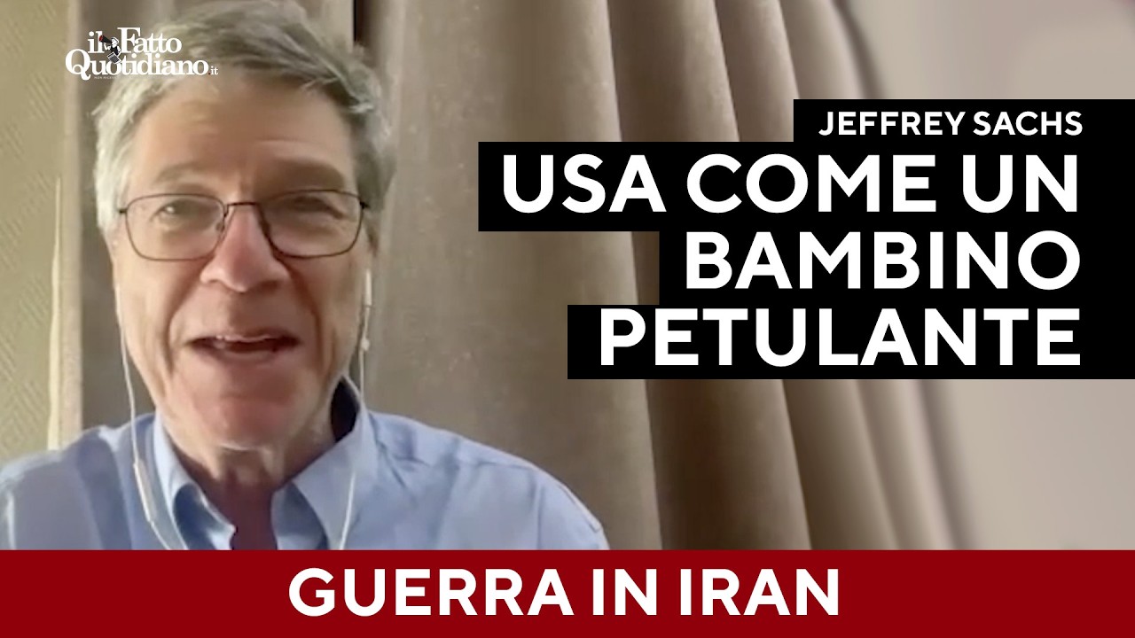 "Guerra all'Iran una follia da gangster": Jeffrey Sachs demolisce la linea di Trump in Medio Oriente