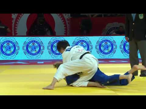 Judo Women masters2015 w-48  MGL vs ISR Groundwork Osaekomi