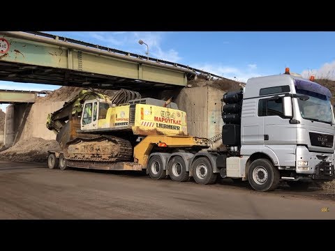 Loading And Transporting The Liebherr 964 Excavator - Fasoulas Heavy Transports