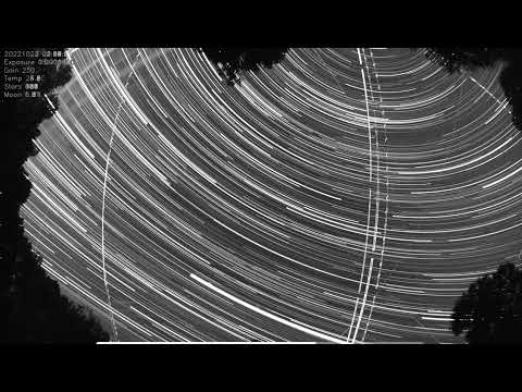 Star Trails Timelapse 2022.10.22 - Monochrome