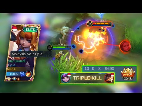 INSANE DAMAGE!! BUILD LYLIA TERSAKIT 2021, BEST BUILD LYLIA SEASON 22 - MLBB