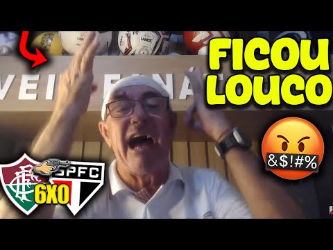 REAÇÕES do VEIO FANÁTICO TRICOLOR no APITO FINAL DE FLUMINENSE 6X0 SÃO PAULO - BRASILEIRÃO REACT