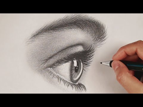 How to Draw an Eye from the Side | StayHome and Draw WithMe