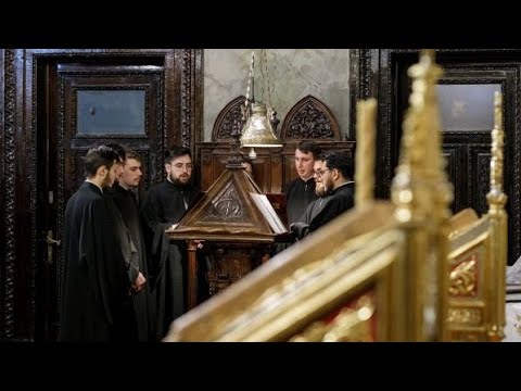 Liturghicale (Răspunsuri Mari), pl. gl. I, de K. Pringos. Psalții Catedralei Mitropolotane, Iași.