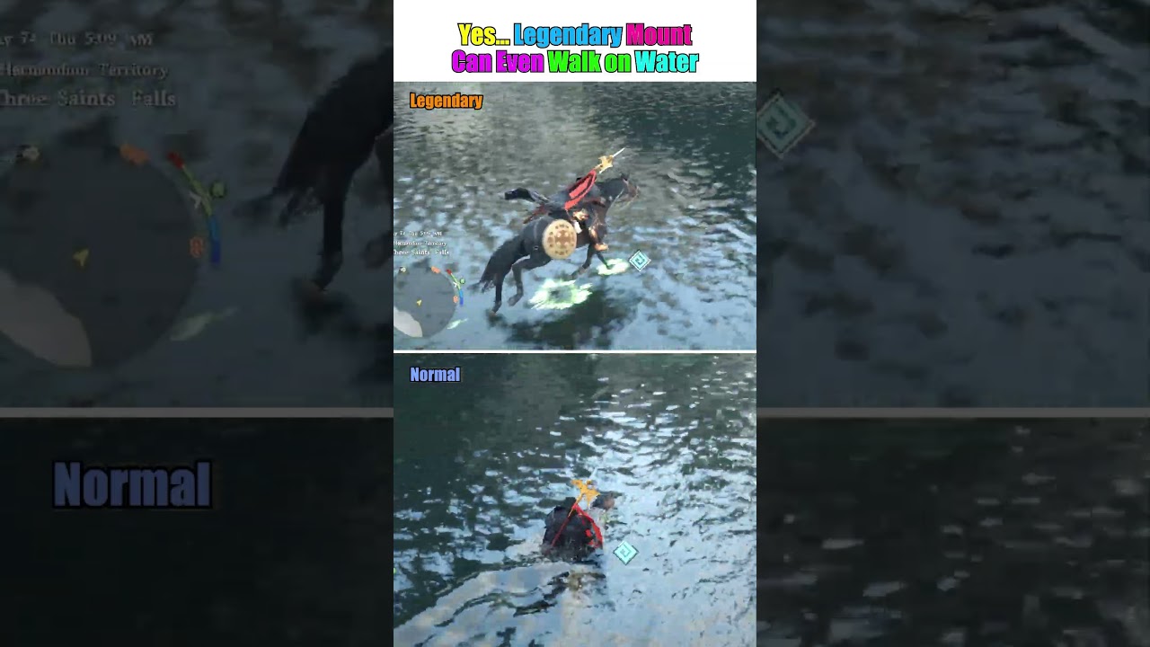 Yes… Legendary Mount Can Even Walk on Water #CrimsonDesert