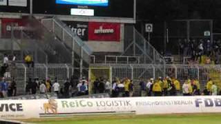 preview picture of video 'Carl zeiss Jena FC Saarbrücken 2010 nach dem spiel im Stadion'