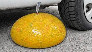 ORBEEZ COCA COLA BALLOON VS CAR, Coca Cola Zero, PowerAde, Fanta, Sprite, Fruko and Mentos Diff Unde