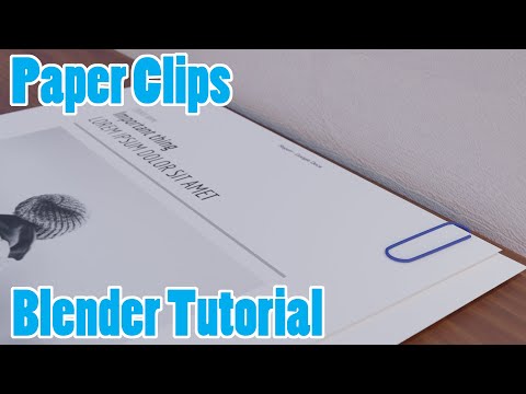 How to Model a Paper Clip in Blender 2.8x | Quick and Easy Tutorials | Blender 2.83