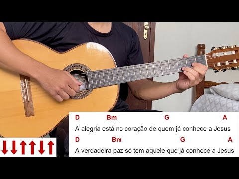 A ALEGRIA ESTÁ NO CORAÇÃO (louvor) | como tocar no violão [letra e cifra]