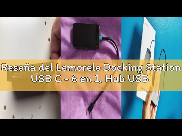 Vídeo relacionado con Lemorele Docking Station USB C - 6 en 1, Hub USB Dual Monitor con 2 HDMI 4K, 3 USB 3.0/2.0, PD 100W,Hub USB C/Docking Station for MacBook/DELL/Windows/HP/Surface