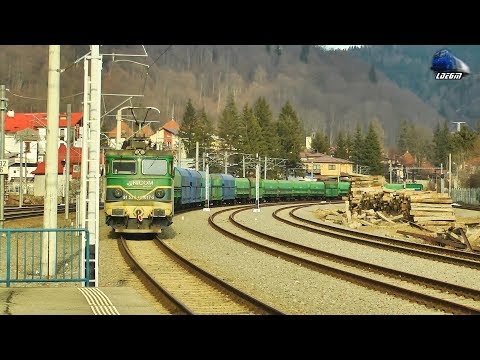 LE5100KW 40-0727-0 & 40-1017-5 & Marfar UTZ Freight Train in Gara Bușteni Station - 20 February 2020