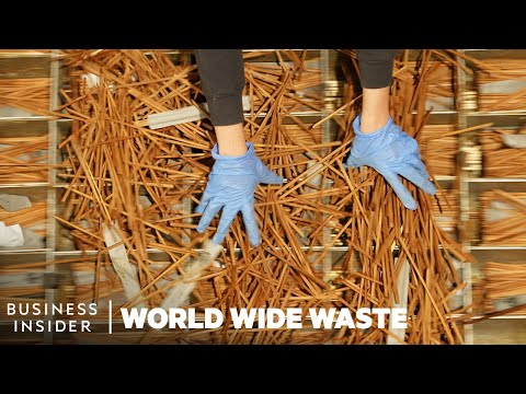 How Used Chopsticks Are Turned Into Tables, Tiles, And Other Furniture | World Wide Waste