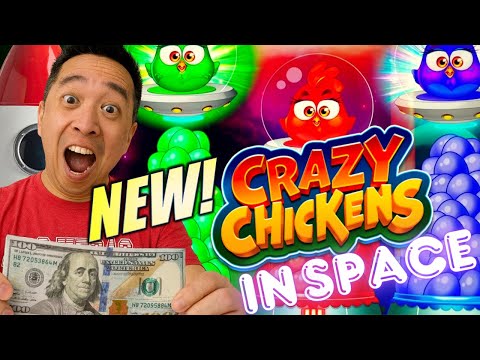 ★NEW SLOT!★ 3-2-1! 🚀 CRAZY CHICKENS IN SPACE Slot Machine (ARISTOCRAT GAMING)